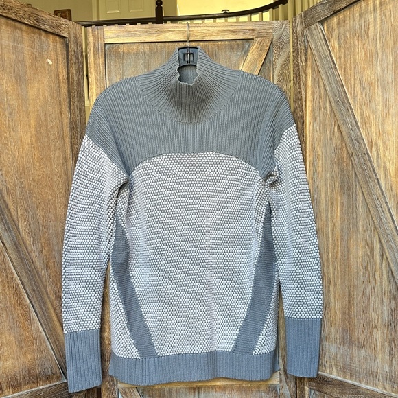 lululemon athletica Sweaters - Lululemon Warm & Restore Wool Sweater in Magnet Grey Starlight Size 6